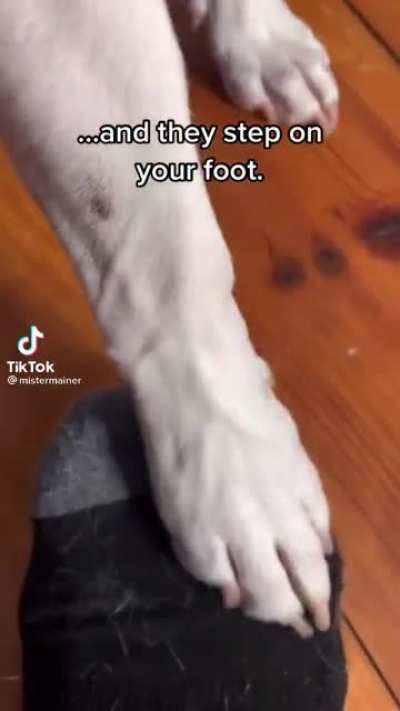 When you step