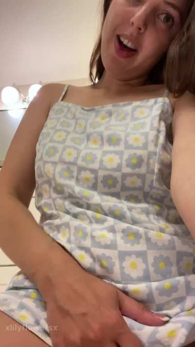 You should say hi if you're going to look up my skirt its the polite thing to do
