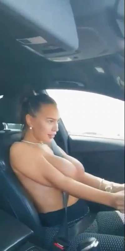 Driving topless