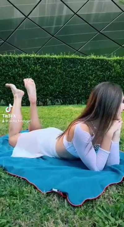Favorite pose at public place