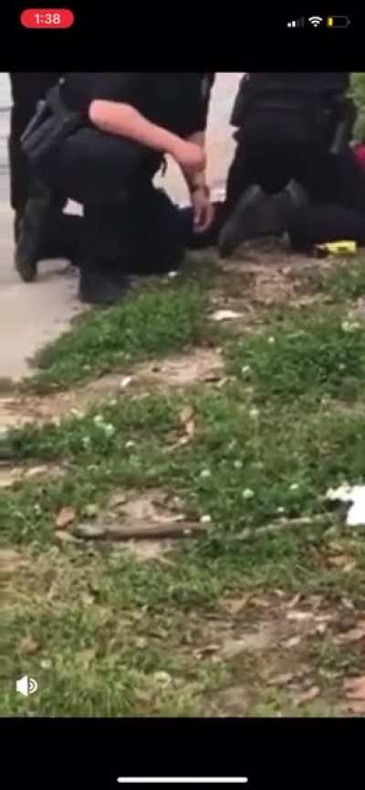 White Cop plants crack on black man