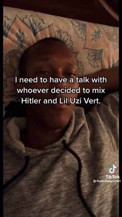 Tf going on with tiktok bruh??? Idk if y&rsquo;all can hear the audio but some mfs making uzi h1tler sound edits 😨