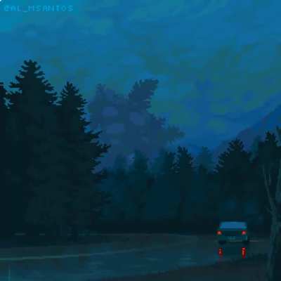 "Awakening" pixel art by Al Santos