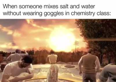 You should always wear a hazmat suit