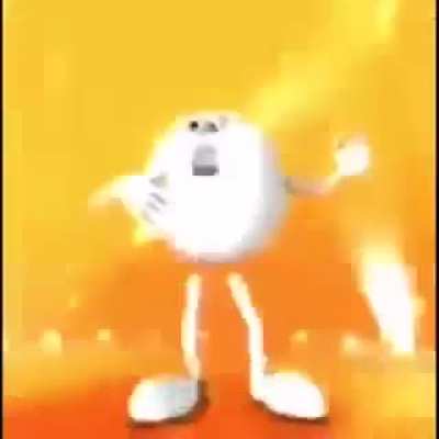 Funny white ball