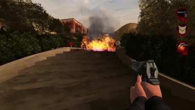 Yes, officer, that IS a way to help a person on fire!