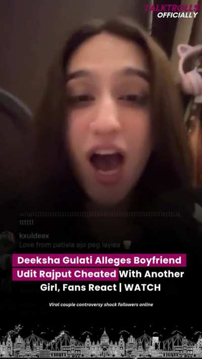 Popular Instagram influencer Deeksha Gulati has publicly alleged that her boyfriend, Udit Rajput, cheated on her with another girl. The couple, known for their viral videos and strong online chemistry, has suddenly found itself in the spotlight for an une