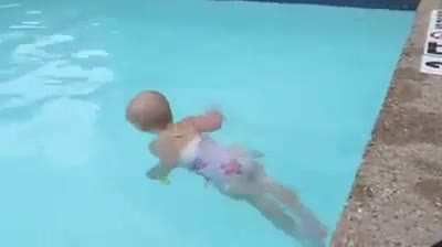 16-month old baby swimming gave me the creeps for some reason