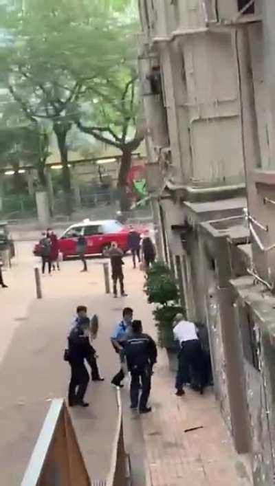 A group of "polices" keep beating a man with baton even he's under arrested. Is this the so called minimum level of force to control situations of "disorder"?