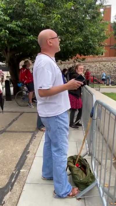 I can&rsquo;t tell if he is an English tRUMPster or not.