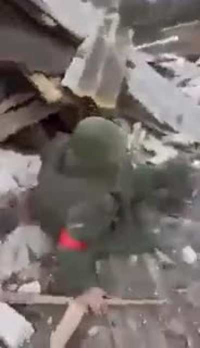 The orcs were driven into the basement, after which they surrendered to Ukrainian soldiers from the 93rd brigade "Cold Yar" . I put Eng subs, I hope you'll have no hard times reading them.