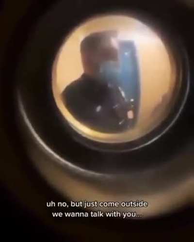 Cops look for a conversation