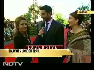Abhishek wanted to live in the moment, but the journalist brought him back to reality