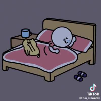 Sleeping with a pet