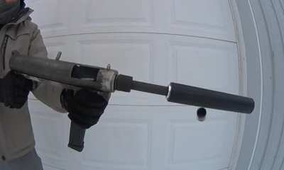 Homemade 45 acp grease gun testing!