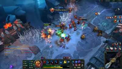 My group of friends and I have a tendency to steal pentas from each other in ARAM. So, I ran in, 1v5, after they had all died.