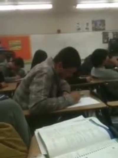 Kid screaming in class