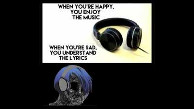 The people who understand the lyrics understand the truth of this world.