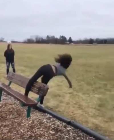 Of a bench