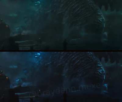 I Tried Recoloring Some of Godzilla's Entrance into Boston