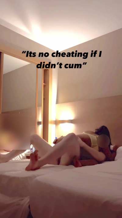 &ldquo;It&rsquo;s not cheating I didn&rsquo;t cum &hellip; or maybe I did 😫&rdquo;
