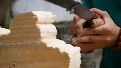 Handmade Axe With A Carved Dragon Head Handle DIY &amp;amp; Crafts