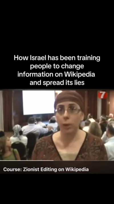 If you need solid proof that "Israel" manipulates information online (especially the Wikipedia) to fit their false narrative and then uses them as "sources" in debates, here it is!