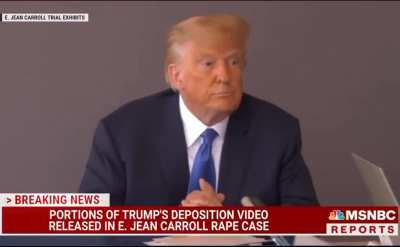 An orange weirdo admits to weird sexual behaviour