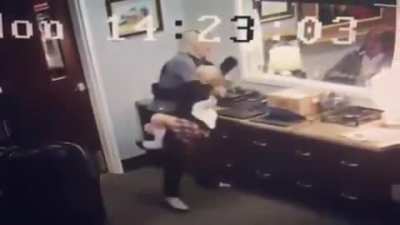 Security cam catches the moment a young girl finds out she&rsquo;s going to be adopted.