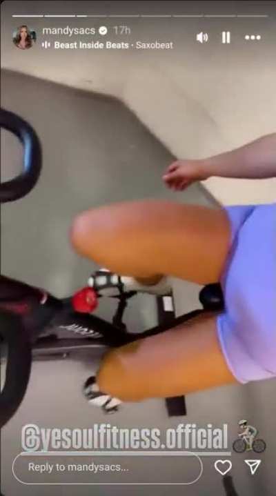 Mandy Rose working out