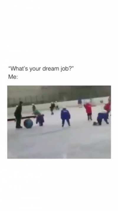 Living his dream