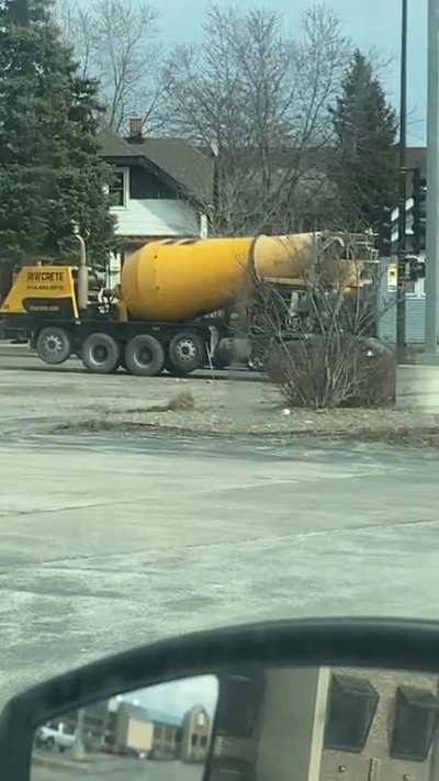 Concrete mixer truck in Wisconsin with Matt Kenseth&rsquo;s #17 on the side