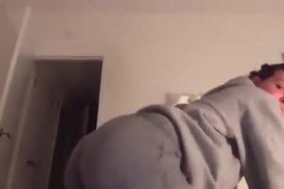 Shaking her booty