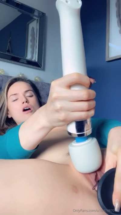 Making herself cum