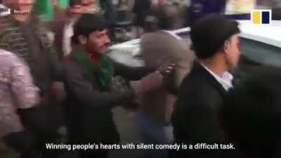Pakistan&rsquo;s &lsquo;Charlie Chaplin&rsquo; uses comedy to lift spirits during Covid-19 pandemic