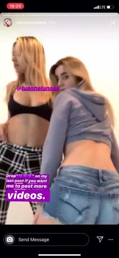 One got the melons, and the other got the bootay