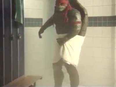 The boys locker room