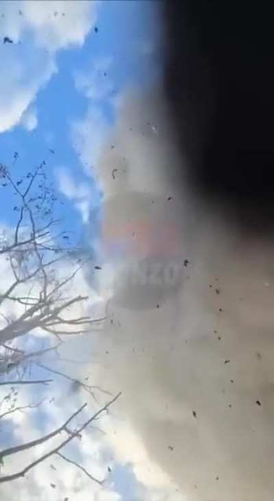 RU POV: Russian soldiers on a bridge get hit by UA ordnance, Zvannoe, Kursk oblast