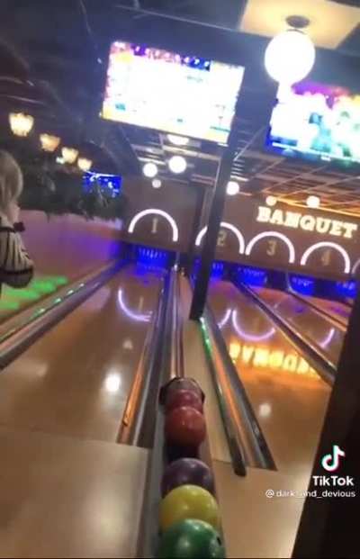 Bowling ball experiencing secondhand embarrassment
