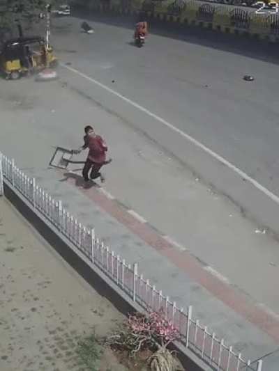 Car falls from sky