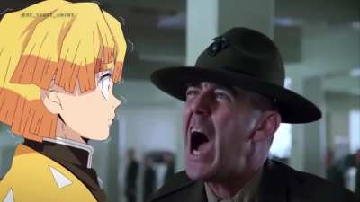Private Zenitsu you have a war face?