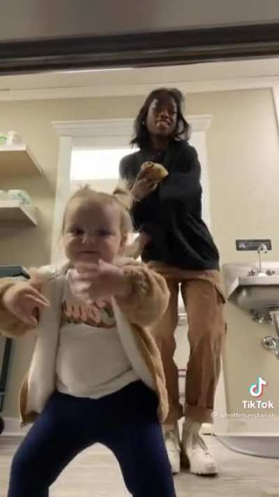 Dancing with your friend's toddler