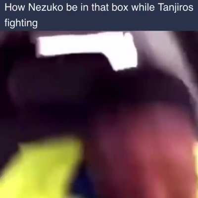 Nezuko takes about as much damage as Tanjiro gives out