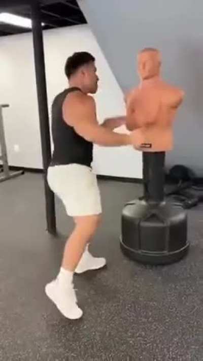 Who is he training for?