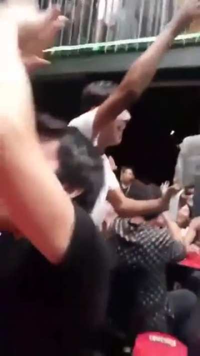 Magic trick with a beer in a bar