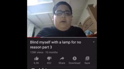 The lamp has shown him stuff he can never unsee
