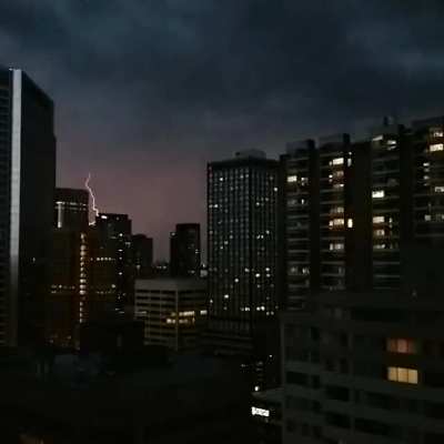 Lightning slo-mo from downtown