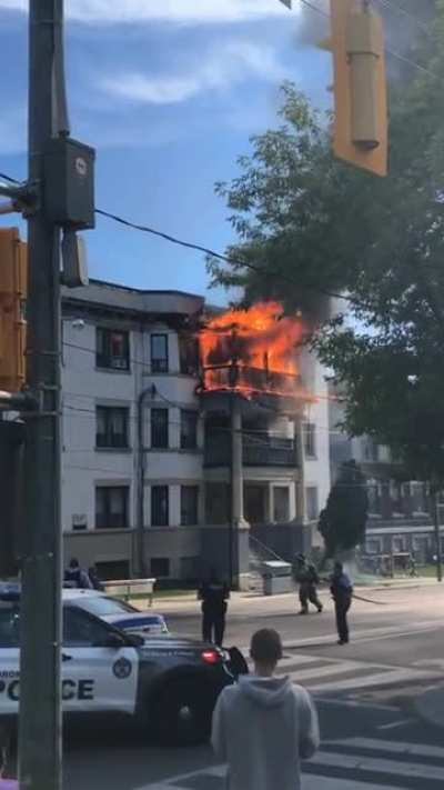Fire at the corner of King &amp;amp; Dowling