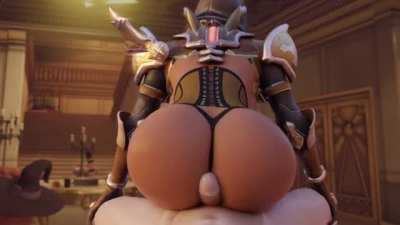 Demon Hunter Sombra grinding her ass (Arhoangel)