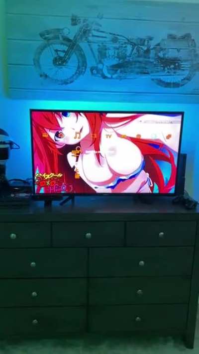 Got background lights for my TV. Please don’t mind what’s playing in the background it’s just my PS3.